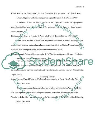 Primary and Secondary Sources