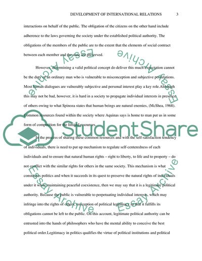 Understanding the Motives and the Causes of Impulses Into International Relationships