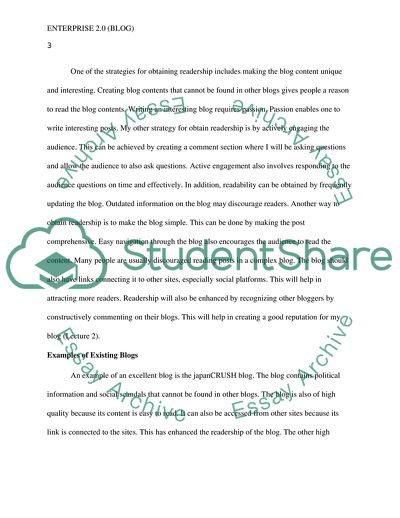 Social Marketing Enterprise - Blogs