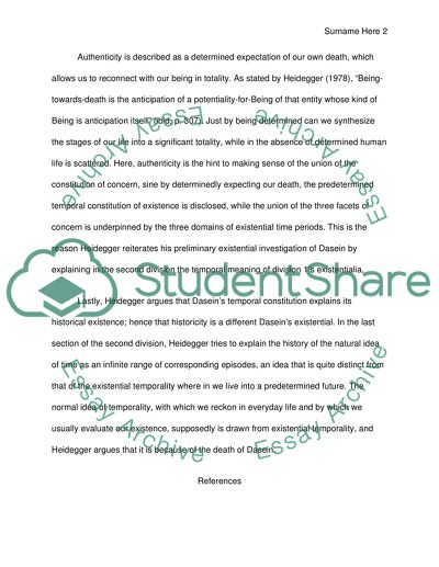 Philosophy - Heidegger - Being in Time - selected sections