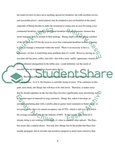 Sleepy Inn Motel: A Marketing Case Study