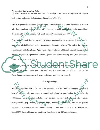Progressive Supranuclear Palsy