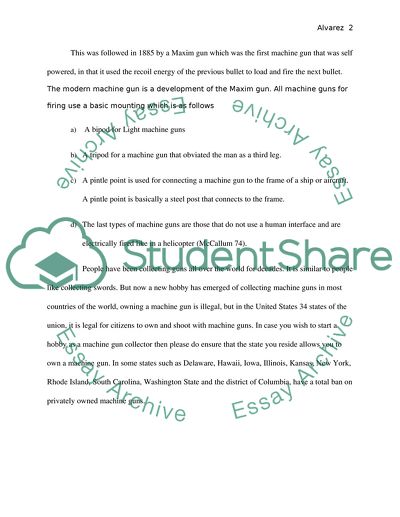 Machine Guns in the US