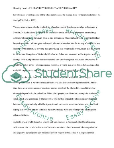 Life Span Development and Personality