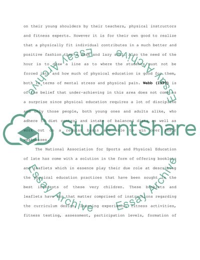 Students Underachieve in Physical Education