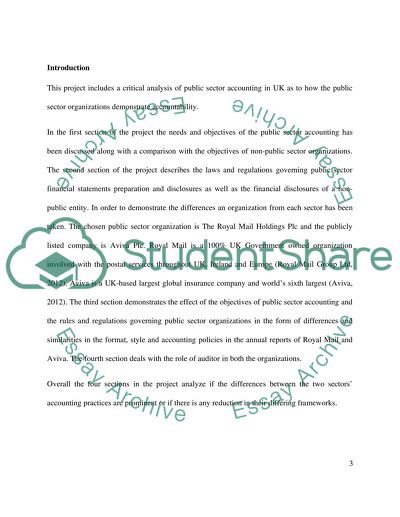 Public Sector Accounting Issues