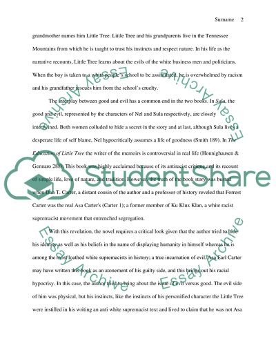 Rewarding Evil and Punishing Good in Society: Sula vs The Education of Little Tree