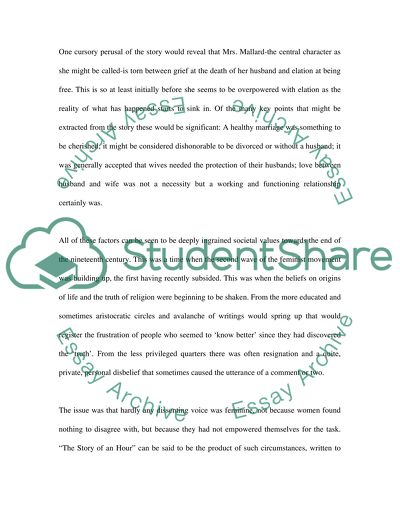 The Story of an Hour