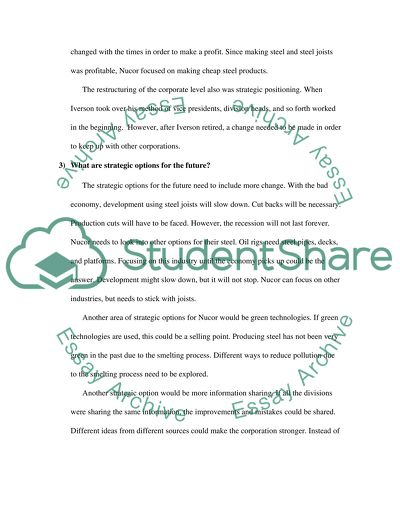 Nucors Strategic Positioning