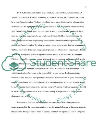 Business Ethics: Corporate Social Responsibility