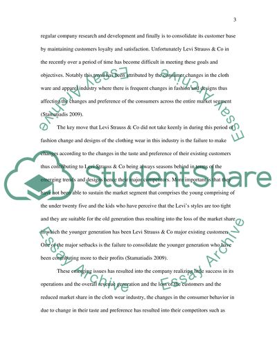 Consumer Behaviour of Levi Strauss and Co