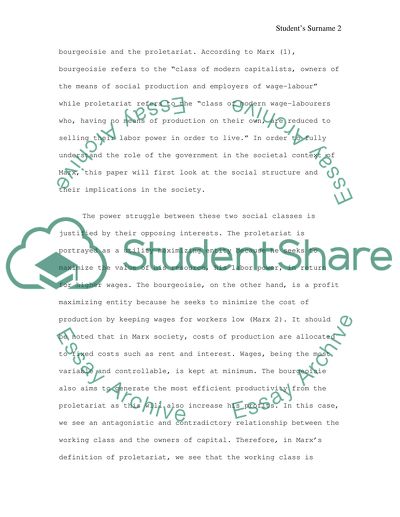 The Role of the State in the Marxist Point of View