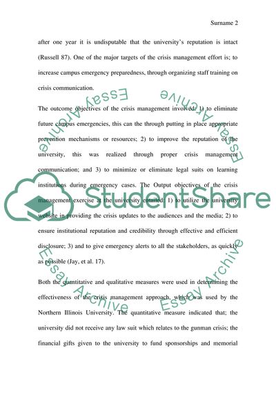 Managing a Crisis After a Campus Gun Shooting