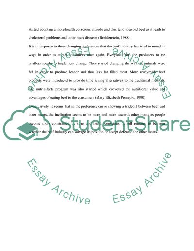 Consumer preferences