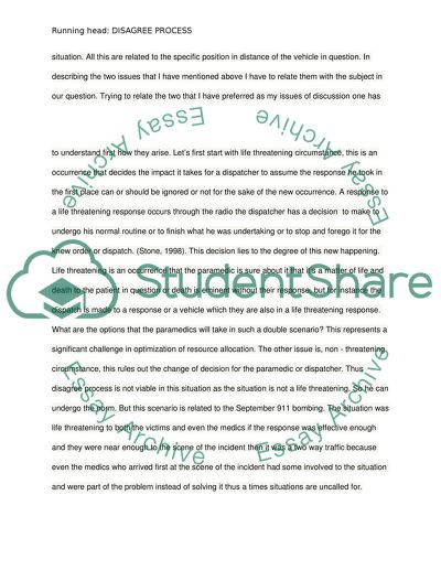 Disagree Process Paper