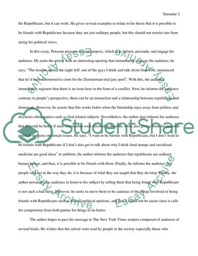 Rhetorical Analysis Assignment