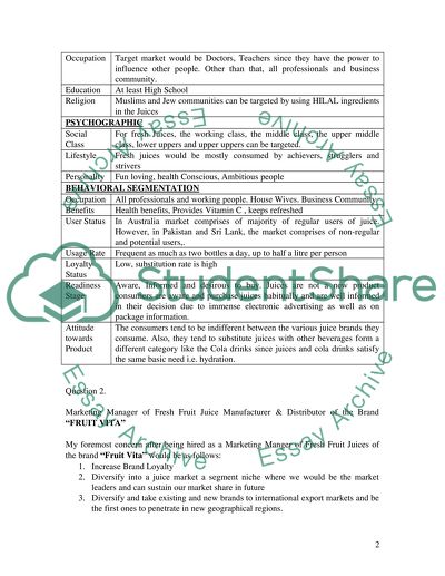 Establish & Adjust the markerting mix