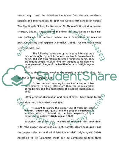 Nursing as Defined by Nightingale