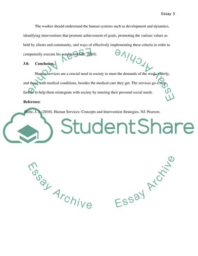 Human Services: Concepts and Intervention Strategies