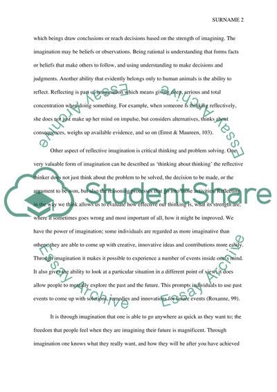 A Causal Relationship Between Imagination and Knowledge