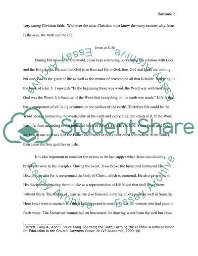 Jesus as the Way the Truth and the Life John 14:6