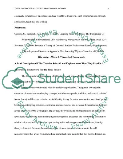 Theory of Doctoral Student Professional Identity