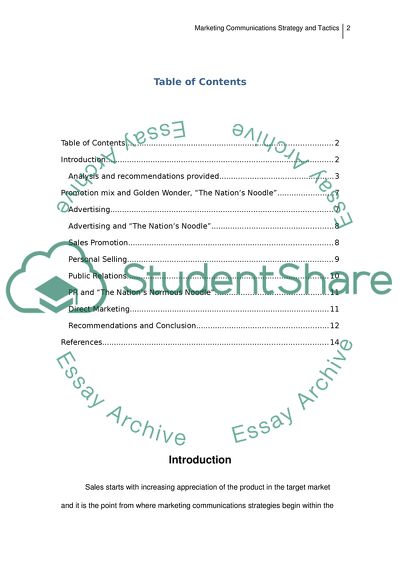 Marketing Tactics That the Owner Symington Utilises for Its Product The Nations Normous Noodle