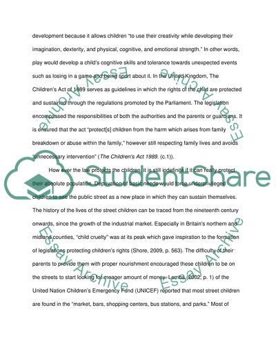 Constructions of childhood and western ideologies of street children