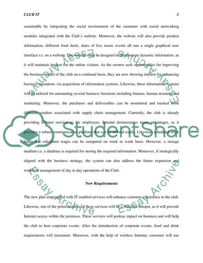 Business Information and Demographical Data at Club IT