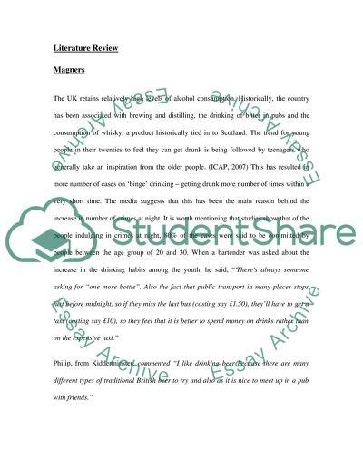 Drinks Market and Smoking Ban