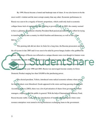 An Astonishing Revolution in Russia since the 1990s