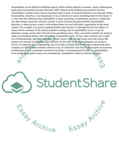 The Impact of Sustainability on Apple Inc and Apples Defense Mechanism