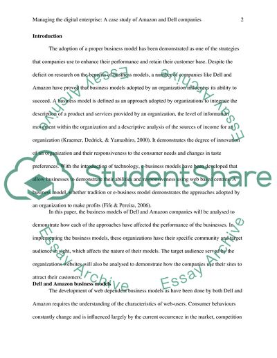 Managing the Digital Enterprise of Amazon and Dell Companies