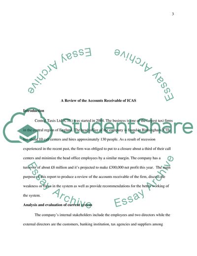 Internal Control and Accounting Systems