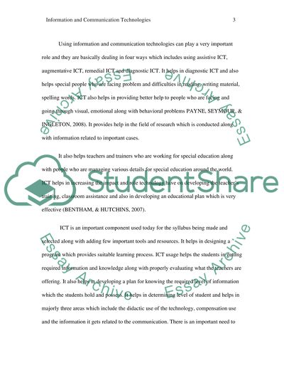 Components of Information and Communication Technologies