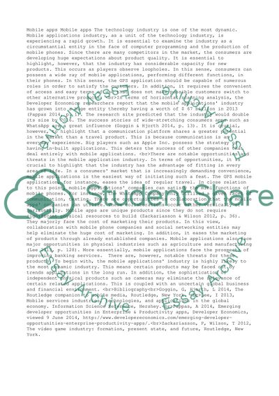 Mobile Applications Industry