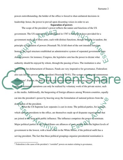 Richard Neustadts Presidential Power