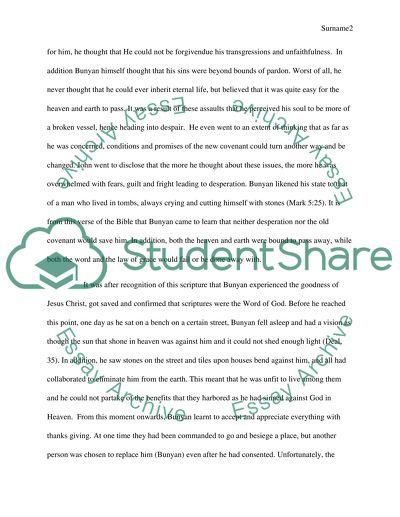 John Bunyans Behavior and Rebellion