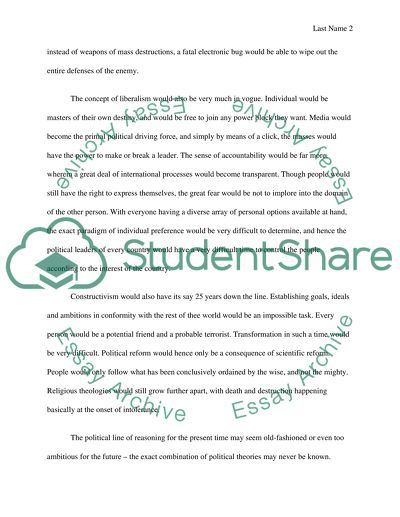 International Relations in Future