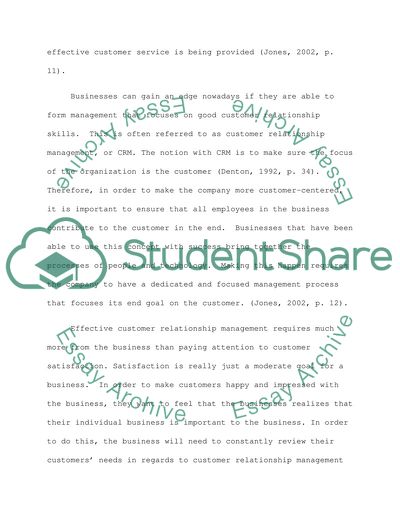 Customer relationship management