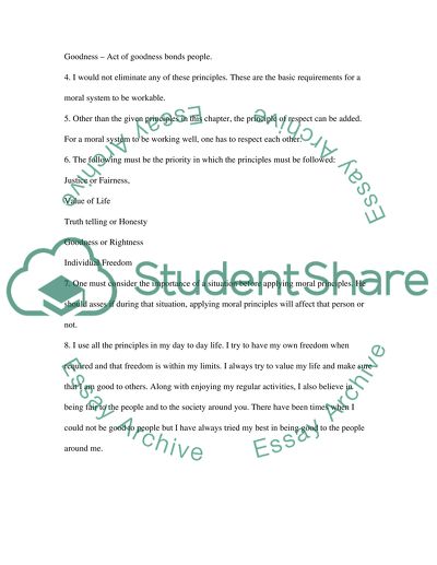 Exercise assignments