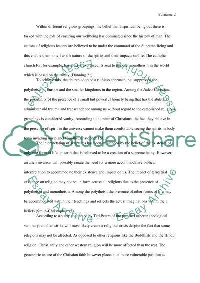 Alien Discovery and Controversy in Religion