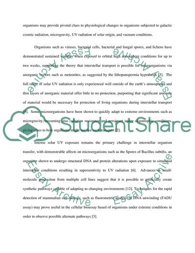 Sciences Understanding of Life in Extreme Conditions