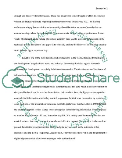 The History of Information Security