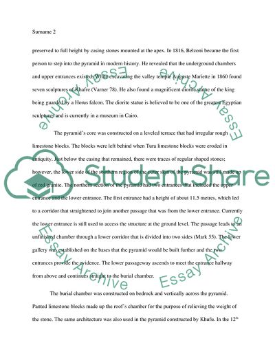 Khafres Pyramid in Giza