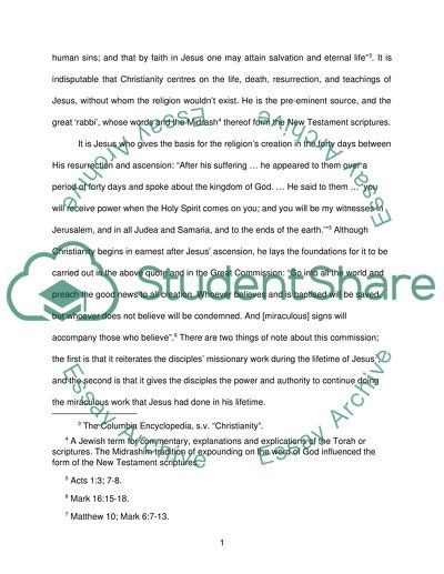 Jesus as founder of Christianity