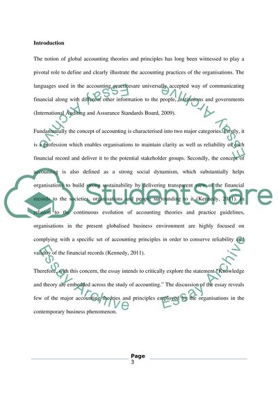 Embedded Knowledge and Theory Across the Study of Accounting