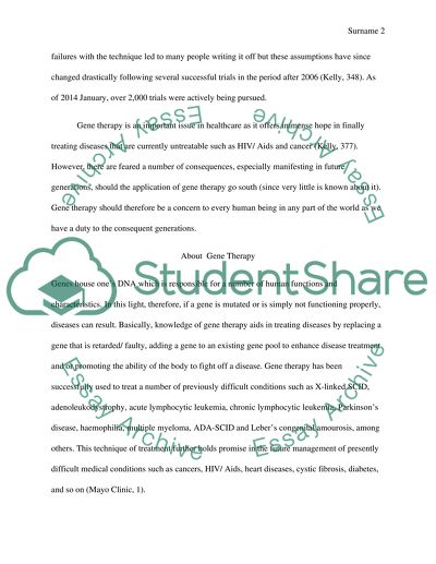 Analysis of the Pros and Cons of Gene Therapy