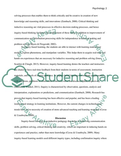 Impacts of Inquiry-Based Learning