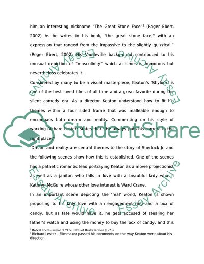 Film Analysis: Sherlock Jr